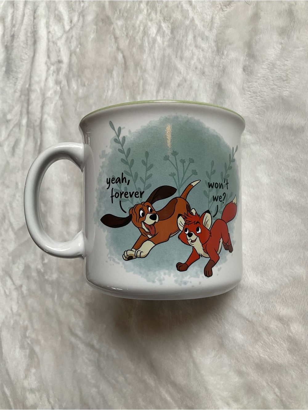 Disney Ceramic Mug w Fox & the Hound Todd & Copper NWT